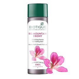 Biotique Bio Mountain Ebony Vitalizing Serum For Falling Hair Intensive Hair Growth Treatment 120ml, Multi-Ajmanshop