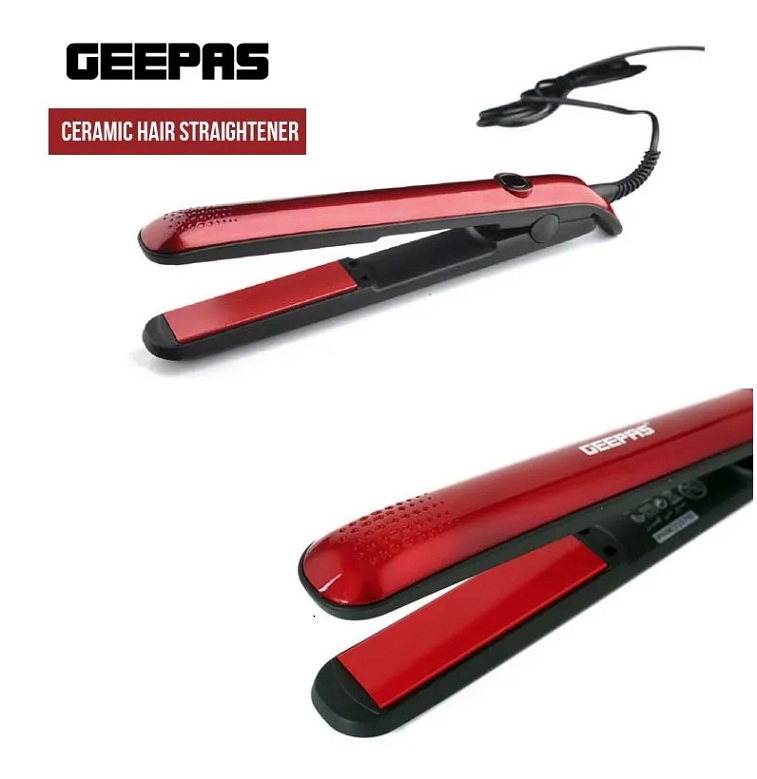 Geepas Beauty Hair Straightener GH8722 Ceramic Plate Straightener • Best  Online Shopping Website in Ajman | Ajman Shop