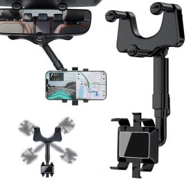 360°Rotatable and Retractable Car Phone Holder with Multifunctional Adjustable Universal Phone Holder