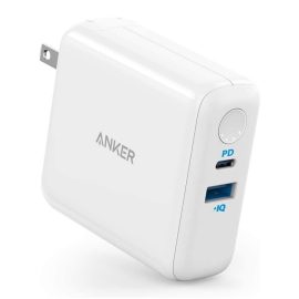 Anker PowerCore Fusion 5k PD 2 in 1 Charger Portable Power Bank and Wall Charger, White-Ajmanshop