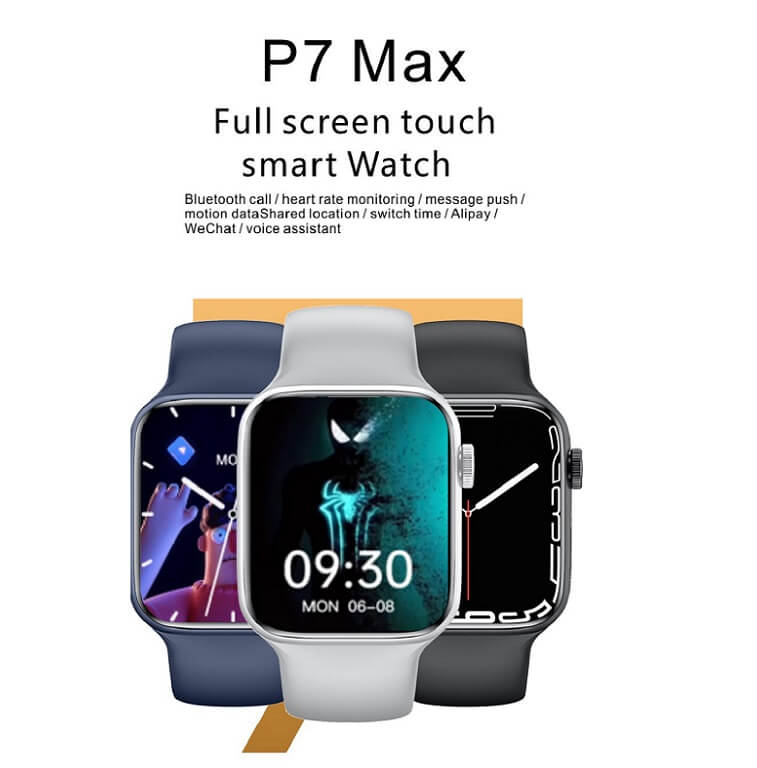 P7max Original Smart Watch Women NFC Bluetooth Call Heart Rate Monitor Men Watch -Ajman 