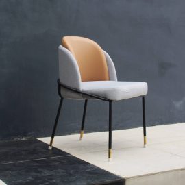 Exclusive Modern Dining Chair For Luxury Family- Beige Grey AjmanShop