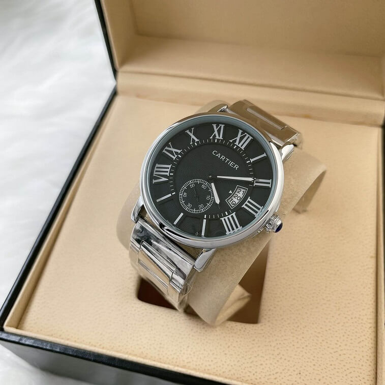 Cartier Stylish Watches For Men With Box-Ajman Shop