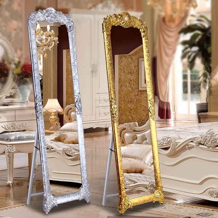 Luxury Stylish Royal Standing Mirror For Living Room-Ajman