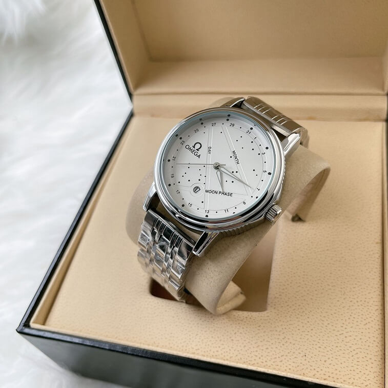 Omega Stylish Dot Watches For Men With Box-Ajman Shop