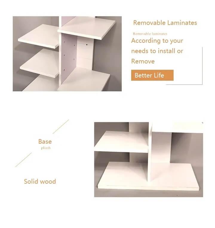 Shoes Racks 8 Tiers Multi-Functional Storage Stackable Shelf Organizer With Drawer-White-Ajmanshop