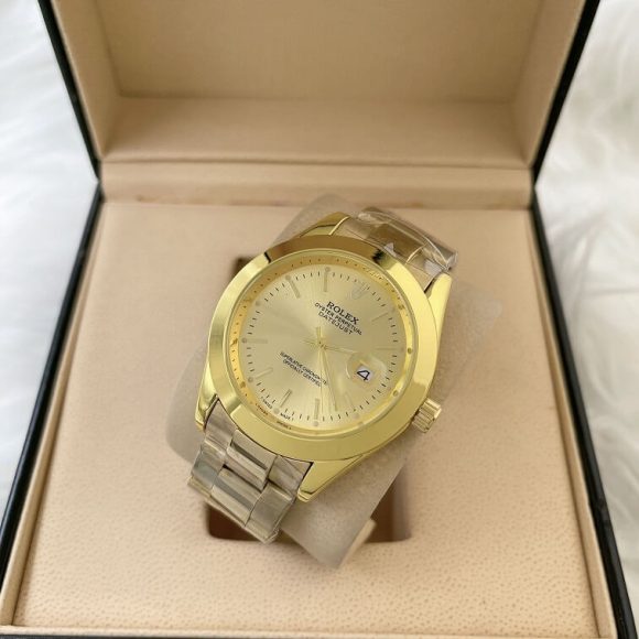Rolex Stylish Watches For Men With Box-Gold
