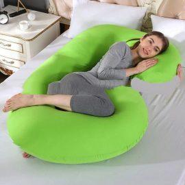 Topchances Body Pillow, 2 In 1 Pillow Two Legs For Easy- Green-Ajman Shop