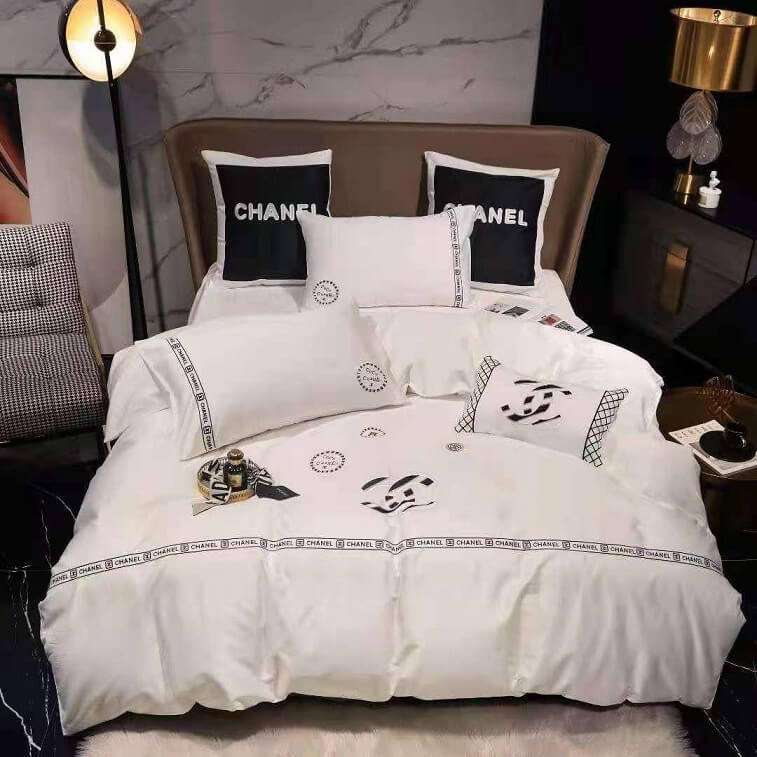 Chanel Cotton Bed Cover Set-AjmanShop