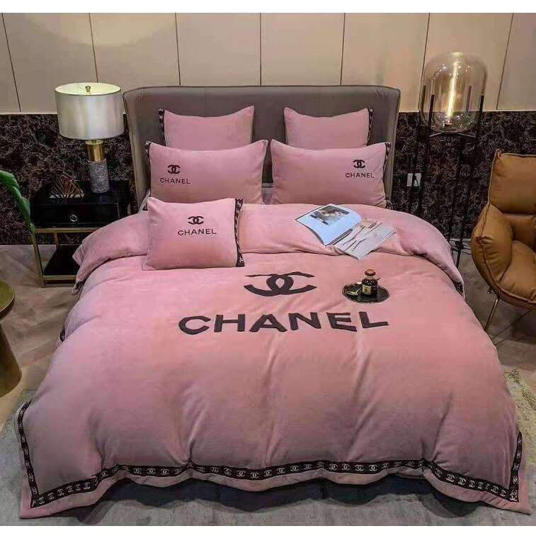 Chanel Velvet Bedsheet-AjmanShop