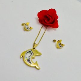 Fish Shape Gold Jewelry Set- AjmanShop