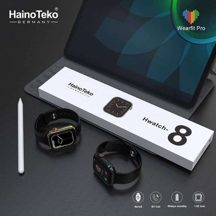 Haino Teko Germany Smart Watch Magnetic Charger & Full Display- Series 8 Watch-AjmanShop