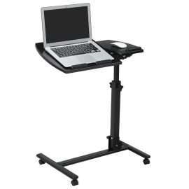 LANGRIA Laptop Rolling Cart Table Height Adjustable Mobile Laptop Stand Desk-Ajmanshop