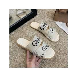 Stylish Flat Slippers for Women Light Beige- AjmanShop