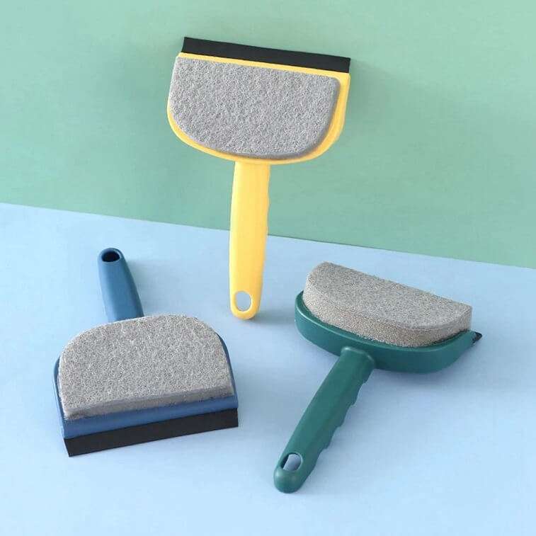 Multi-functional Glass-Window-Mirror- Wiper Brush Double-Sided Shower Squeegee Cleaner, Glass Wall Cleaning-Ajmanshop