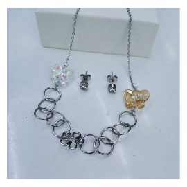 Silver 3 Pcs Jewelry Set- AjmanShop