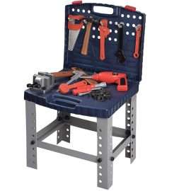 Toy Tool Set Workbench for Toddlers & Children Pretend Play Kids Workshop Toolbench Building Toys-Ajmanshop