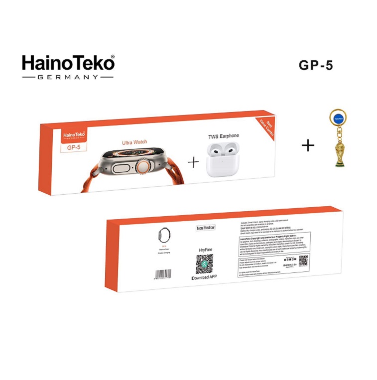 Haino Teko GP-5 With 2 Ocean Band Strap SmartWatch-Ajmanshop