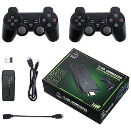 Nano Classic Game Stick, 4K Game Console with 2 2.4G Wireless Gamepads-Ajamnshop
