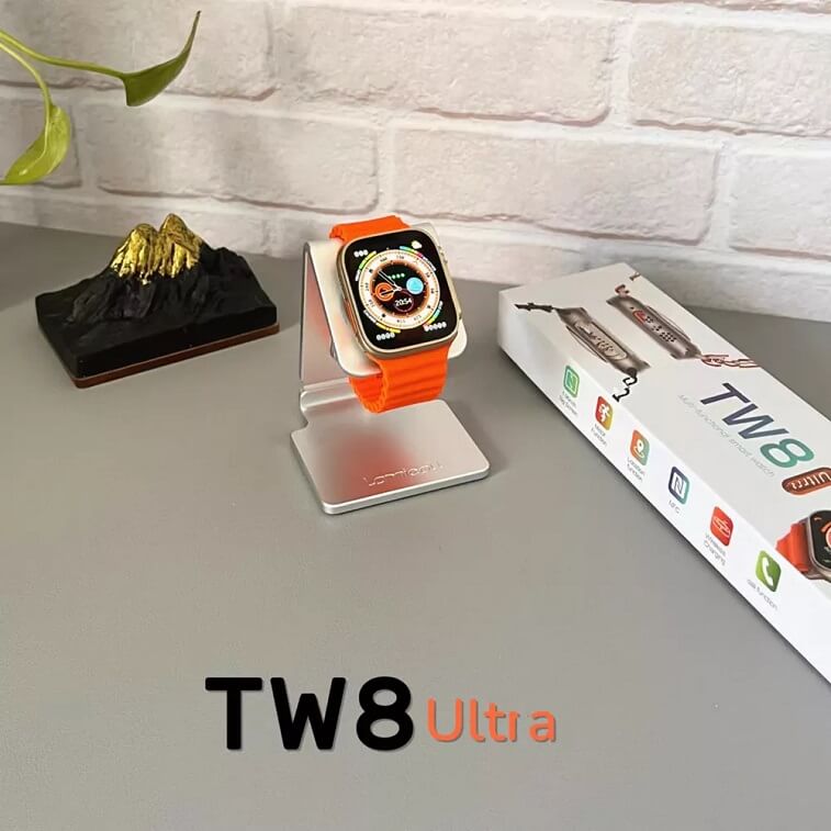 TW8 Ultra Smart Watch With Big Screen For Men Women, Wireless Charging-Ajmanshop-UAE-Dubai