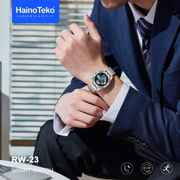 Haino Teko Germany RW23 Stainless Steel Bluetooth Smart Watch-Ajmanshop