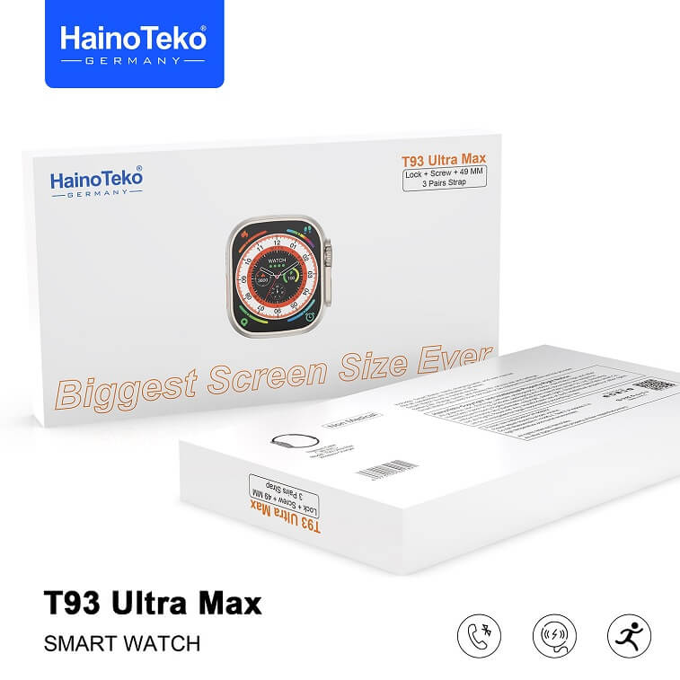 New HainoTeko T93 Ultra Max Smartwatch, Biggest Screen Size Ever-Ajmanshop