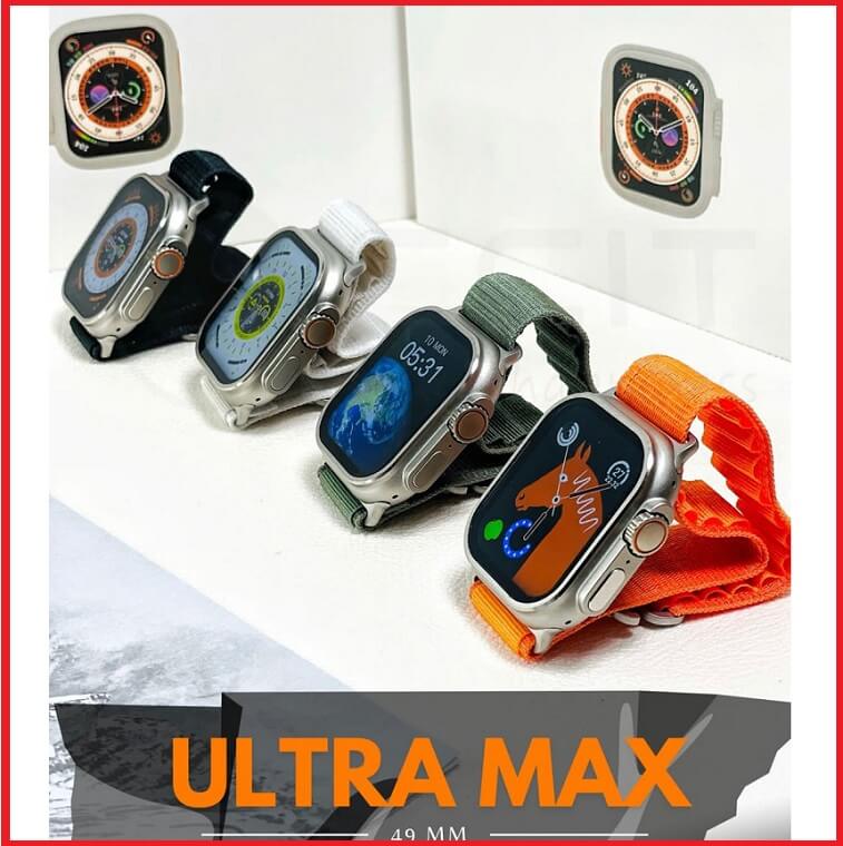 New Ultra Max Smart Watch With 4 Colors For Men Women-Ajmanshop