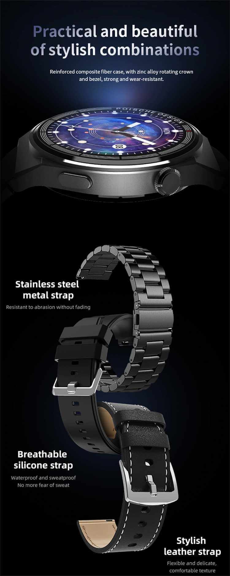 Porsche Design Gt3 Max Round Smartwatch 1.45