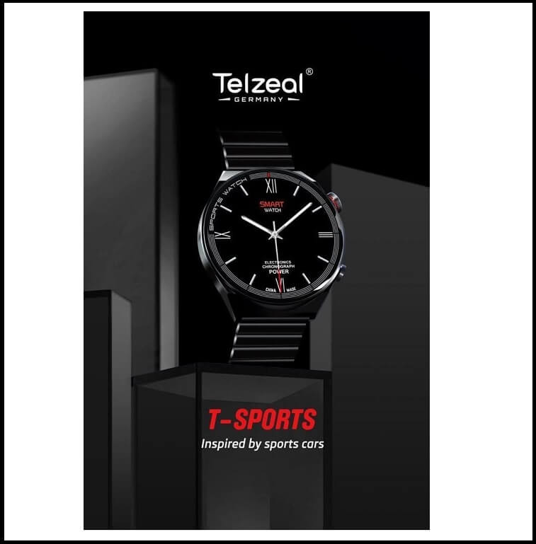 Telzeal T Sports Amoled Display SmartWatch- Original-Ajmanshop