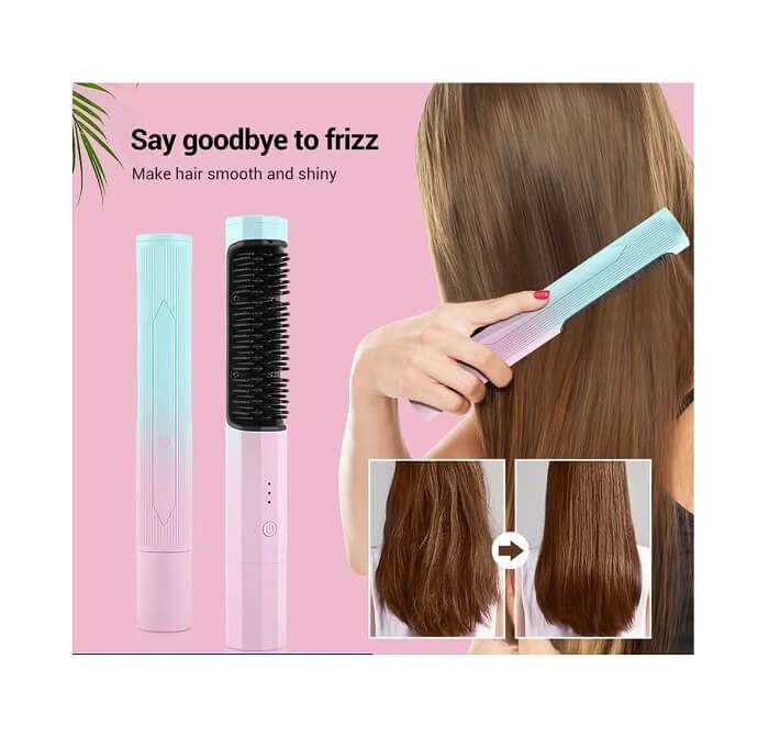 2 In 1 Hair Straightener Brush Comb in AjmanShop 