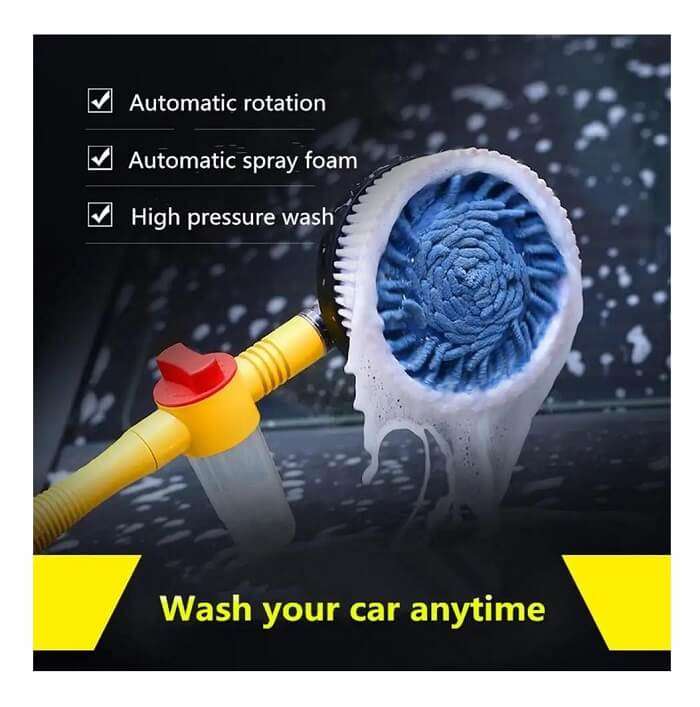 Automatic Car Wash Tools Professional Spray Foam Rotating Brush Set in AjmanShop