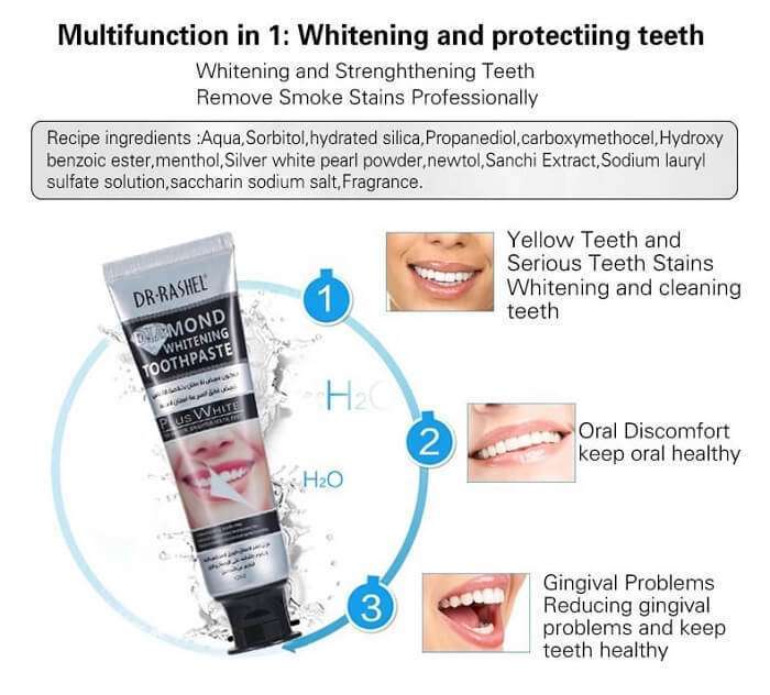  Dr. Rashel Diamond Whitening Toothpaste in AjmanShop 