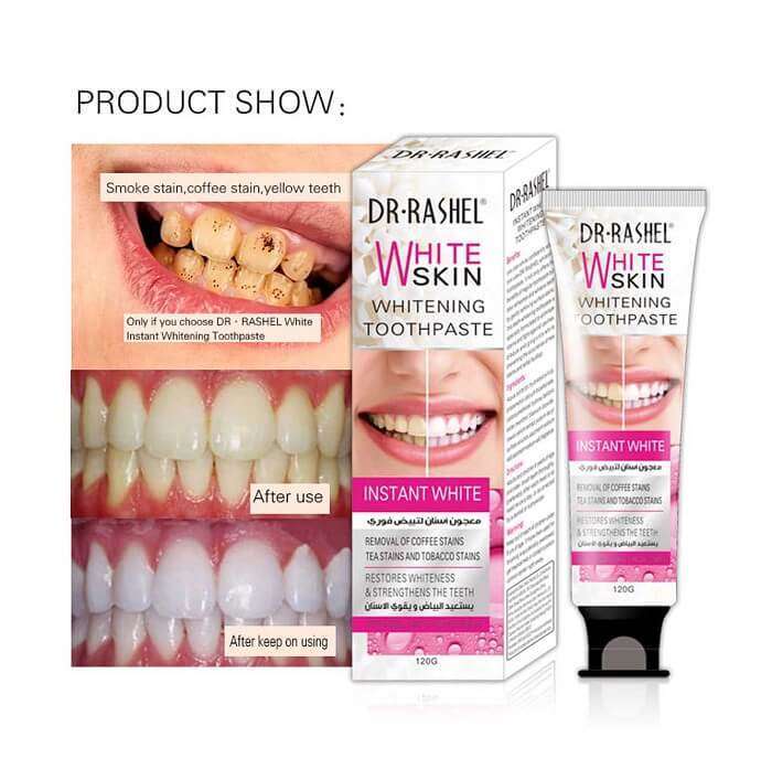 Dr. Rashel White Skin Whitening Toothpaste In AjmanShop 