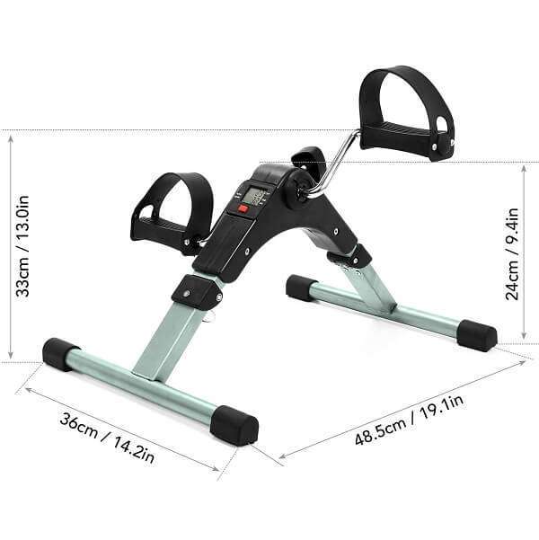 Folding Fitness Pedal Stepper Exercise Machine LCD Display-Ajmanshopp