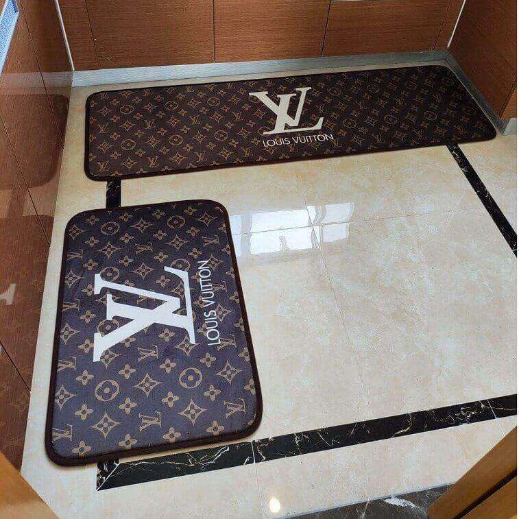 Louis Vuitton 2 Pieces Non-Slip Kitchen Mat Set In AjmanShop