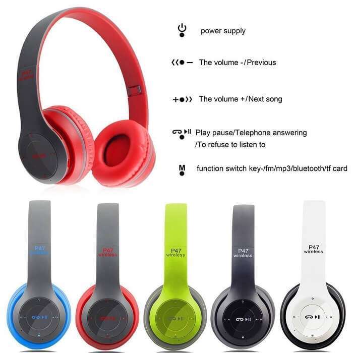 P47 Wireless Bluetooth Sports Headphones in AjmanShop 