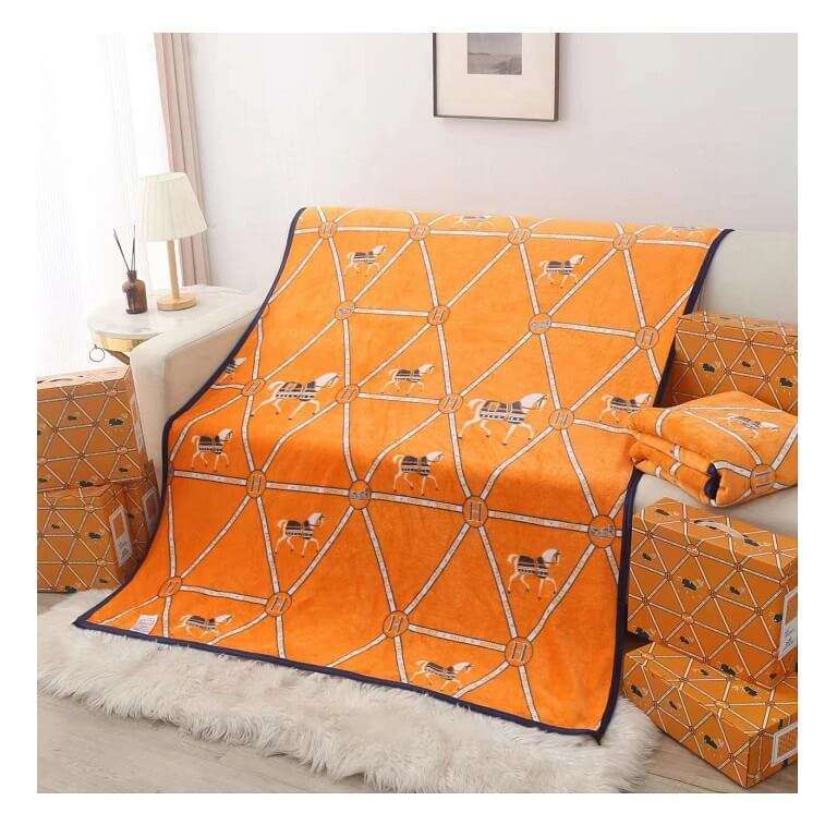 Warm and Comfortable Blanket Orange in AjmanShop
