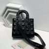 Dior Sling Patent leather Small Lady Dior Bag Black in AjmanShop