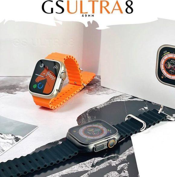 GS Ultra 8 Smart Watch 49mm, Bluetooth Call NFC Wireless Charger Smartwatch-Ajmanshop