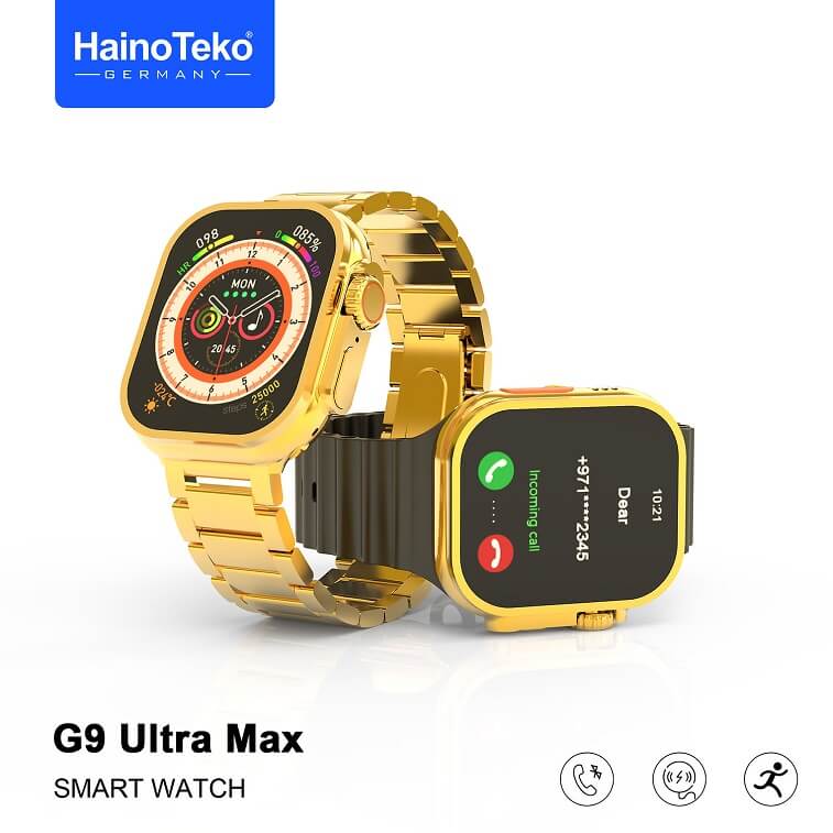 Haino Teko G9 Max Golden, New Arrival 2023 SmartWatch-Ajmanshop
