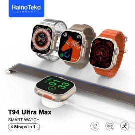 Haino Teko T94 Ultra Max SmartWatch, Biggest Screen Size With 4 Pairs Strap Smart Watch-Ajmanshopp