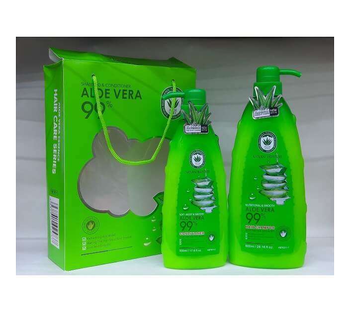 Natural Moisture 99% Aloe Vera Shampoo 800ml & Conditioner 500ml in AjmanShop 