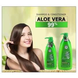 Natural Moisture 99% Aloe Vera Shampoo 800ml & Conditioner 500ml in AjmanShop
