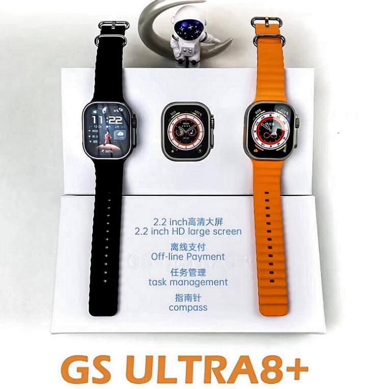 New GS Ultra 8+ 49mm Smart Watch, Bluetooth NFC Wireless Chairging SmartWatch-Ajmanshopp
