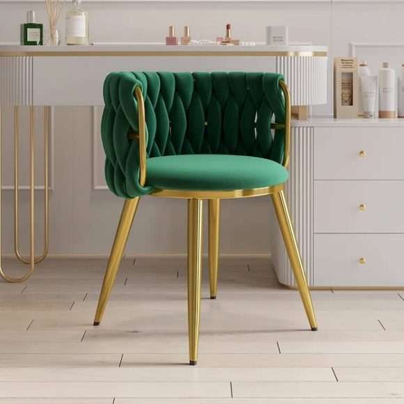 Nordic Green Barrel Back Dining Chair in AjmanShop