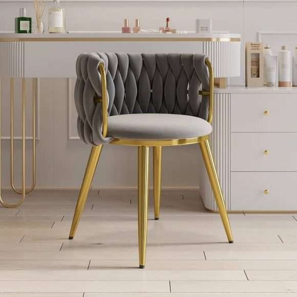 Nordic Grey Barrel Back Dining Chair in AjmanShop