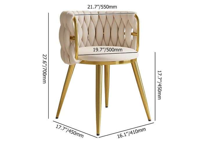 Nordic Off White Barrel Back Dining Chair in AjmanShop
