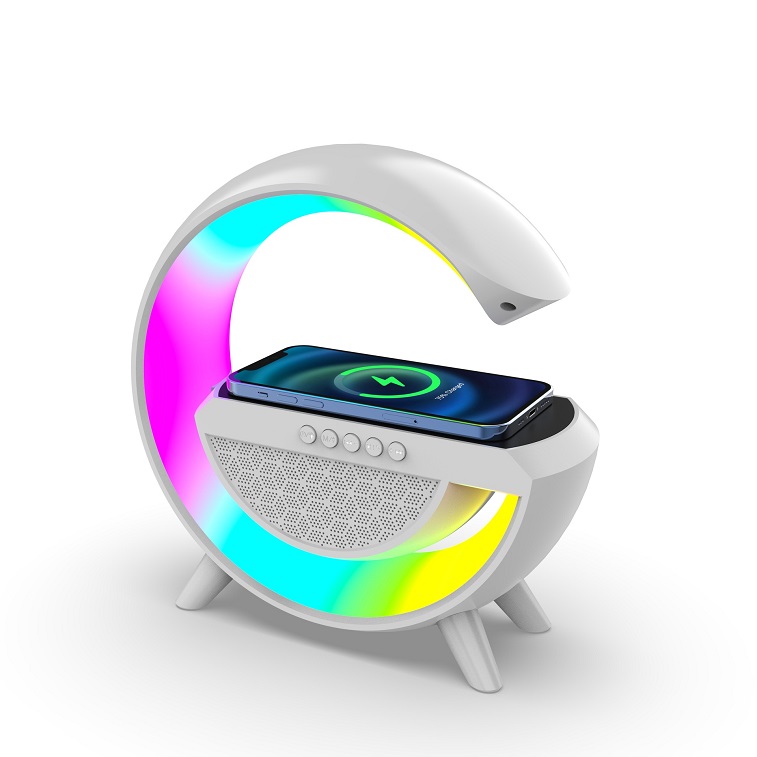 3in1 Rainbow Light, Wireless Charger Speaker For Home-Ajmanshop