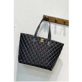 Chanel Casual Style Tote Bag 45 cm For Women Black in AjmanShop