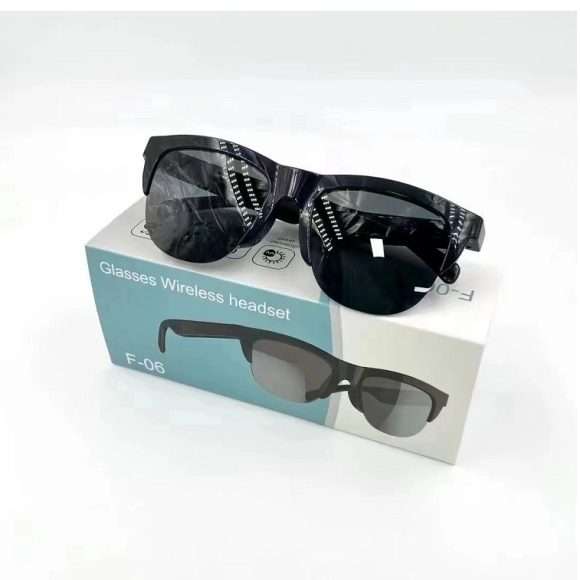 F06 Wireless Bluetooth Smart Sunglasses Black in AjmanShop